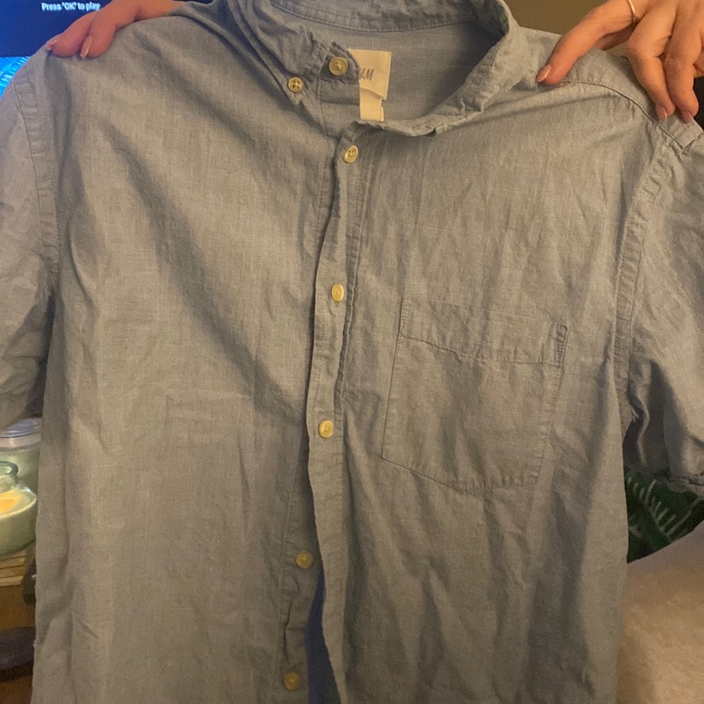 Denim color h&m shirt
